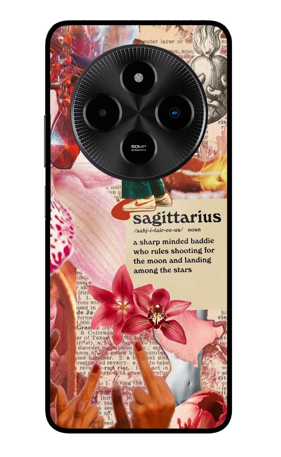 Sagittarius Zodiac Poco M7 5G Glass Case