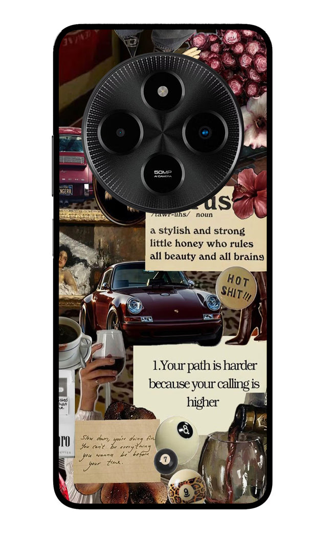 Taurus Zodiac Poco M7 5G Glass Case
