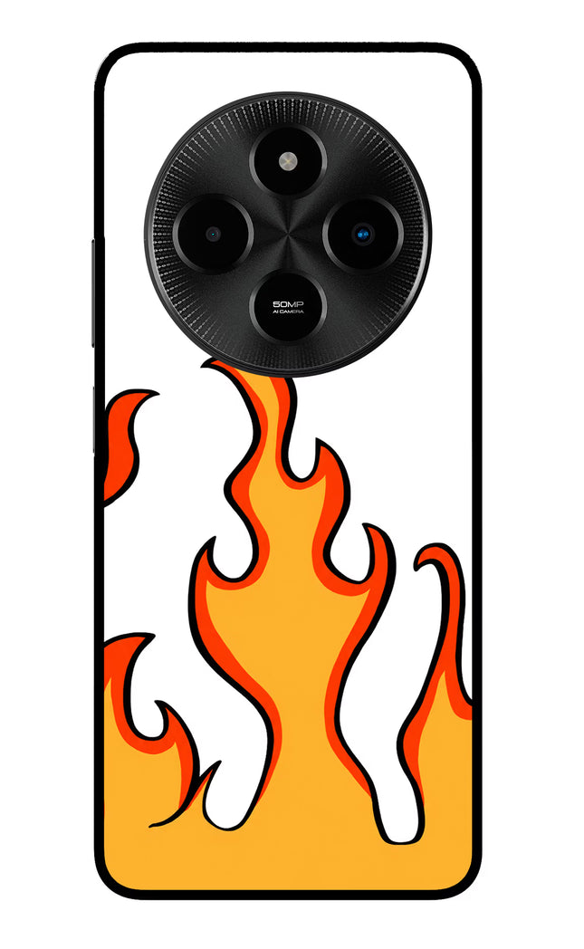 Fired Up – White Poco M7 5G Glass Case