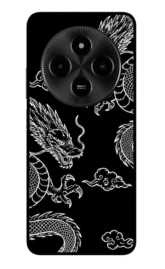 Twin Dragons Poco M7 5G Glass Case