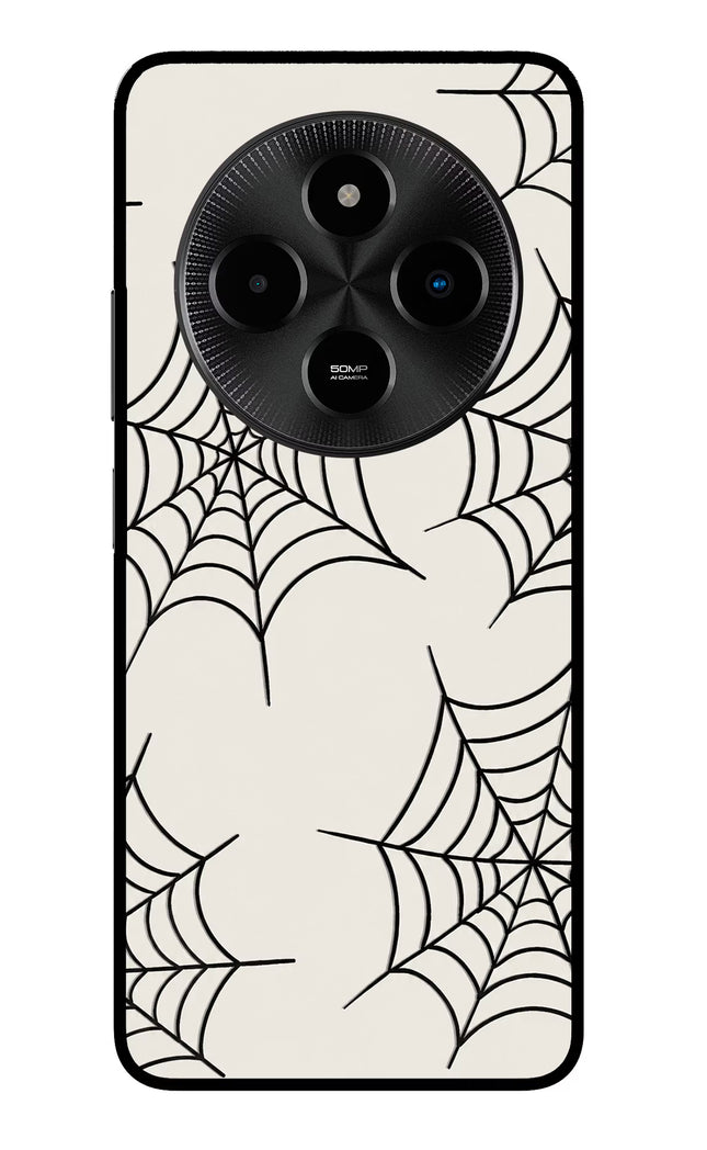 Spider Web Poco M7 5G Glass Case
