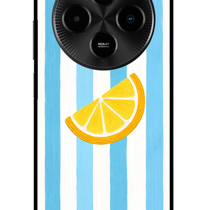 Summer Lemon Poco M7 5G Glass Case