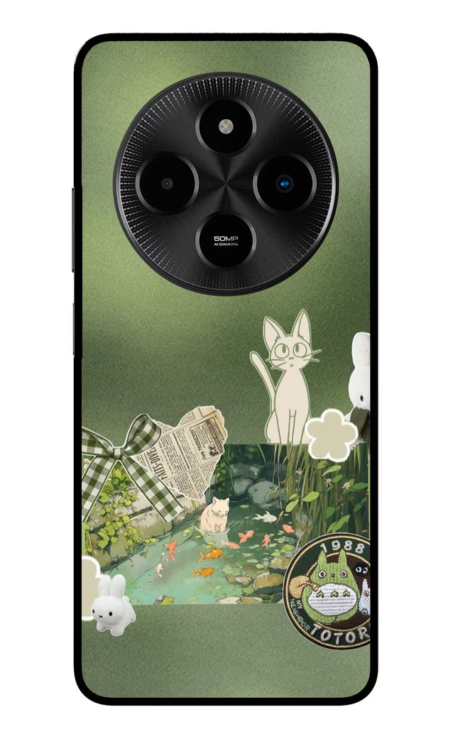 Aesthetic anime Poco M7 5G Glass Case