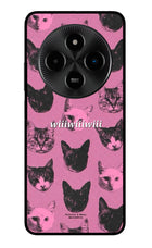 Pink Cats Poco M7 5G Glass Case
