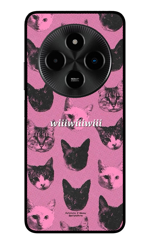 Pink Cats Poco M7 5G Glass Case