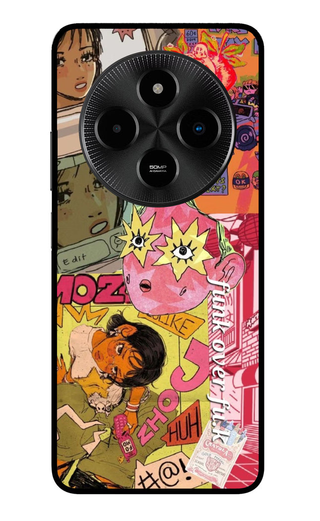 Funkover Poco M7 5G Glass Case