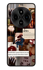 Zodiac Aries Poco M7 5G Glass Case