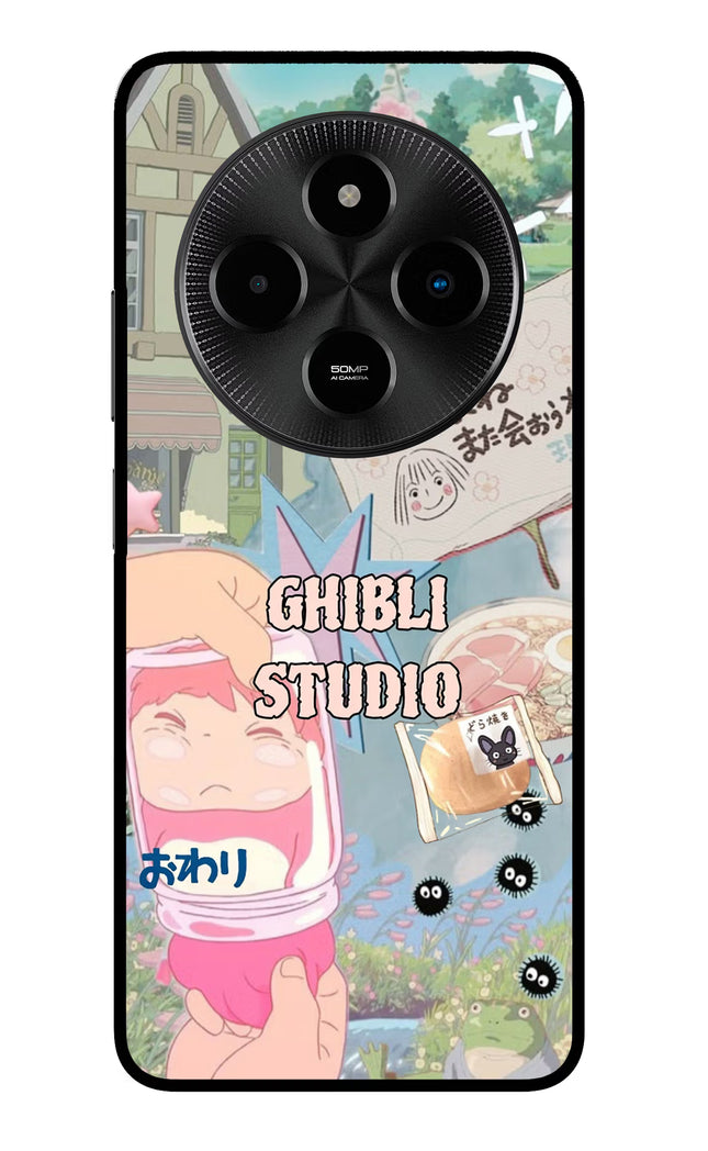 Studio Ghibli Poco M7 5G Glass Case