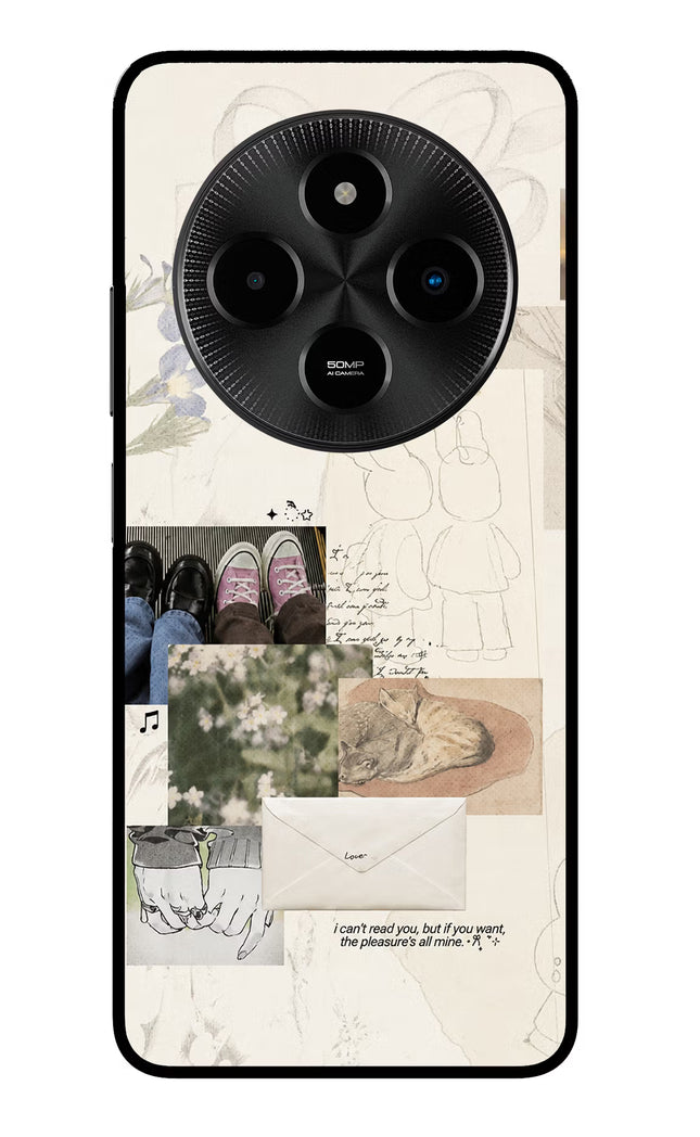 Soft Aesthetic Poco M7 5G Glass Case