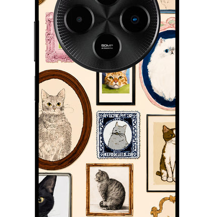 Mirror Cats Poco M7 5G Glass Case