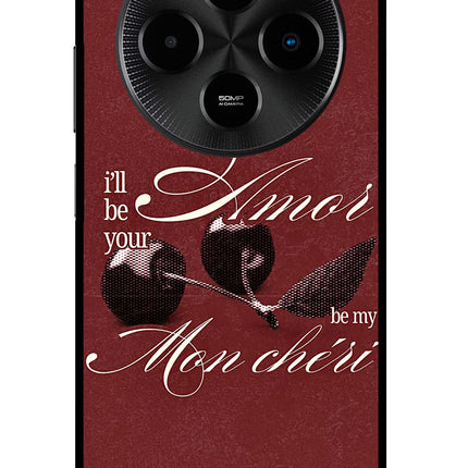 Velvet Cherry Poco M7 5G Glass Case Back Cover by Casekaro