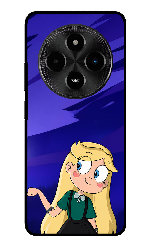 Star Glow Poco M7 5G Glass Case