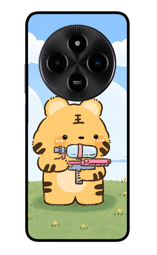 Tiger Treat Poco M7 5G Glass Case
