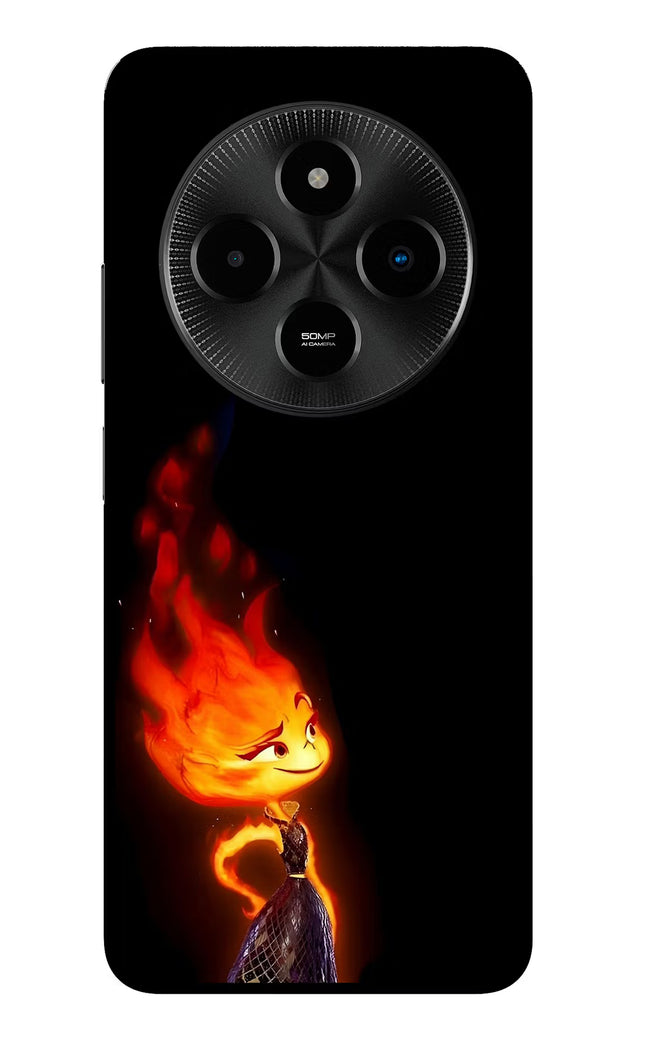 Ember Flame Poco M7 5G Glass Case