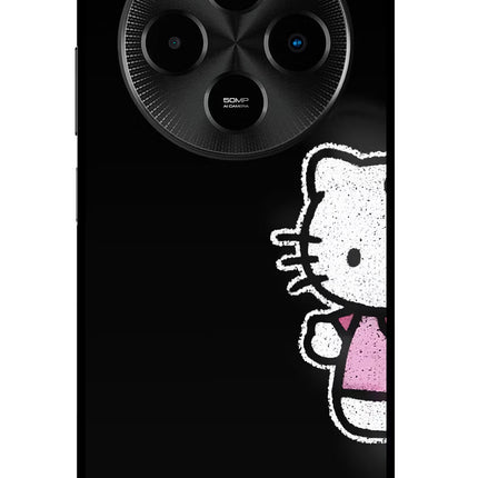 Kitty Charm Poco M7 5G Glass Case