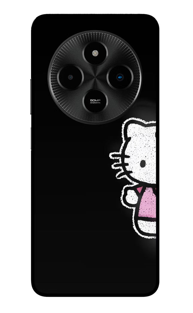 Kitty Charm Poco M7 5G Glass Case