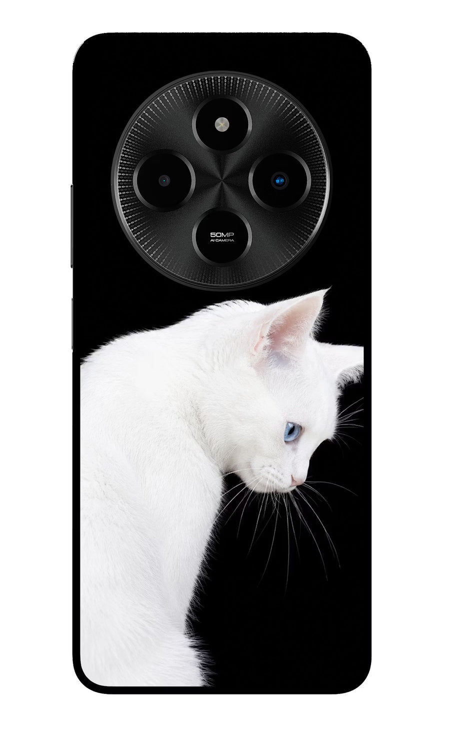 Snow Gaze Poco M7 5G Back Cover, Glass case