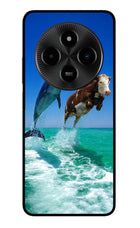 Dolphin vs Cow Poco M7 5G Glass Case
