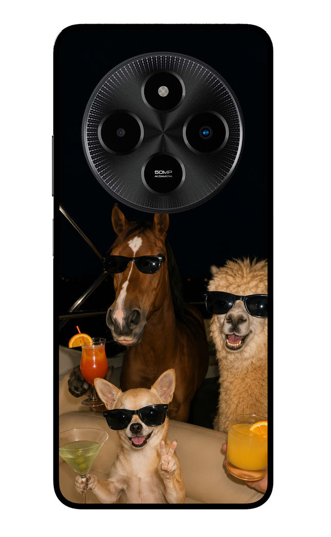 Party Squad Poco M7 5G Glass Case