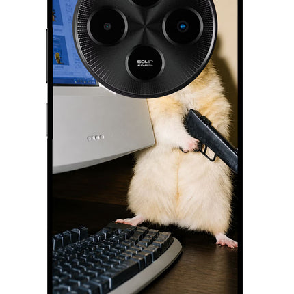 Hacker Hamster Poco M7 5G Glass Case