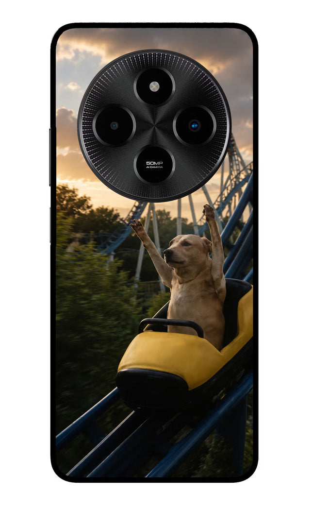 Rollercoaster Dog Poco M7 5G Glass Case