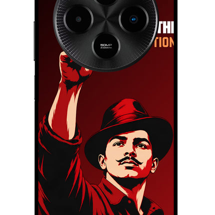 Bhagat Singh Revolution Poco M7 5G Glass Case