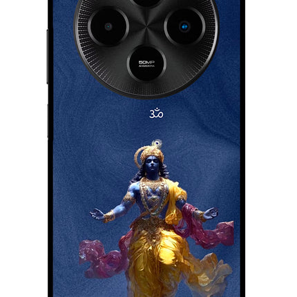 Cosmic Krishna Poco M7 5G Glass Case