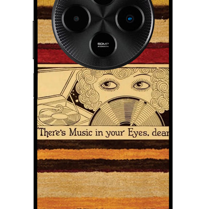 Vinyl Stripes Poco M7 5G Glass Case
