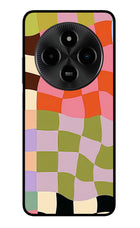 Wavy Grid Poco M7 5G Glass Case