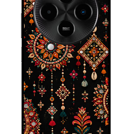 Boho Noir Poco M7 5G Glass Case