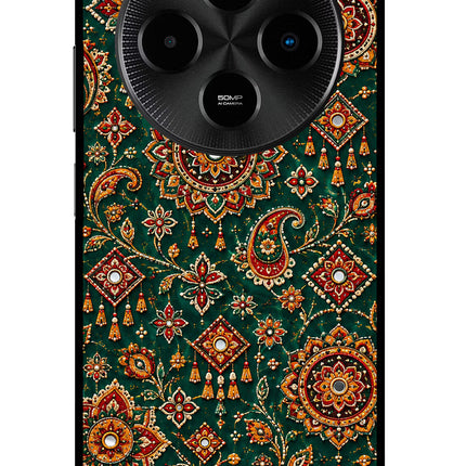 Green Pataka Poco M7 5G Glass Case