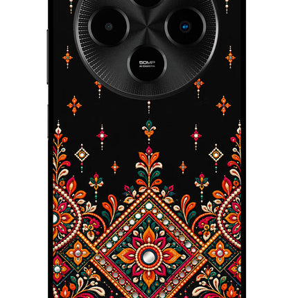 Noir Mehfil Poco M7 5G Glass Case
