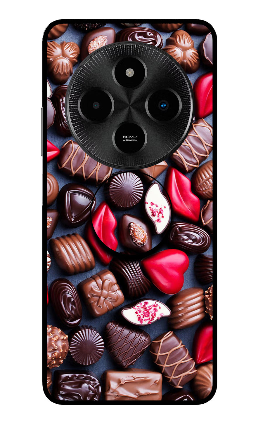 Chocolates Poco M7 5G Pop Case, Glass case