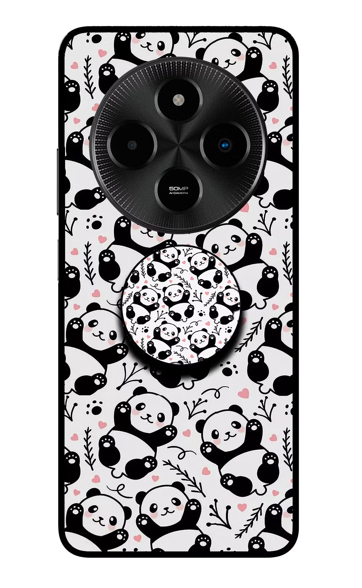 Cute Panda Poco M7 5G Pop Case by Casekaro