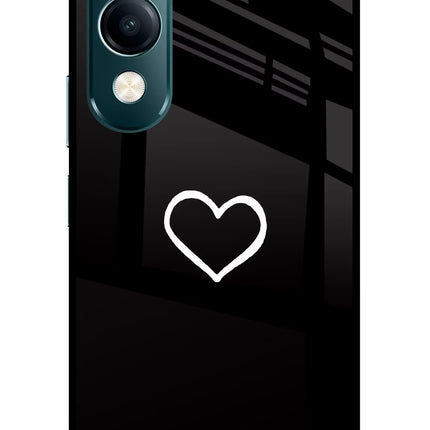 Heart Vivo Y19s 5G Glass Case Back Cover by Casekaro