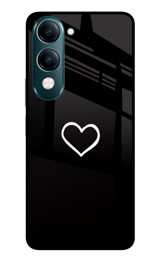 Heart Vivo Y19s 5G Glass Case Back Cover by Casekaro