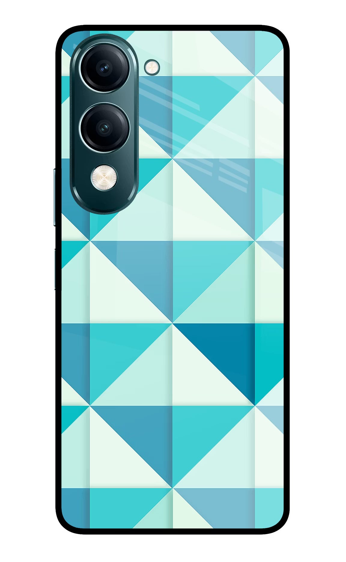 Abstract Vivo Y19s 5G Glass Case Back Cover by Casekaro