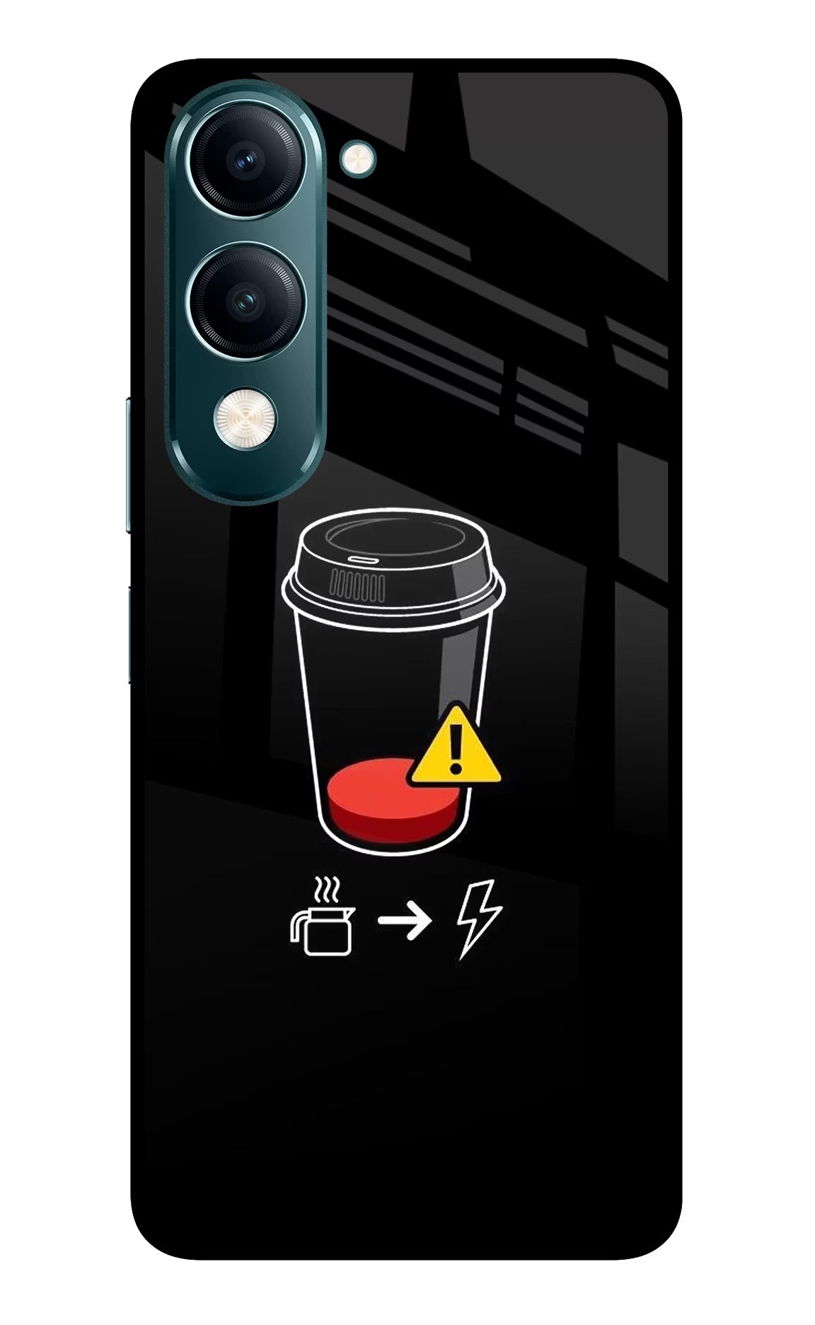 Coffee Vivo Y19s 5G Glass Case