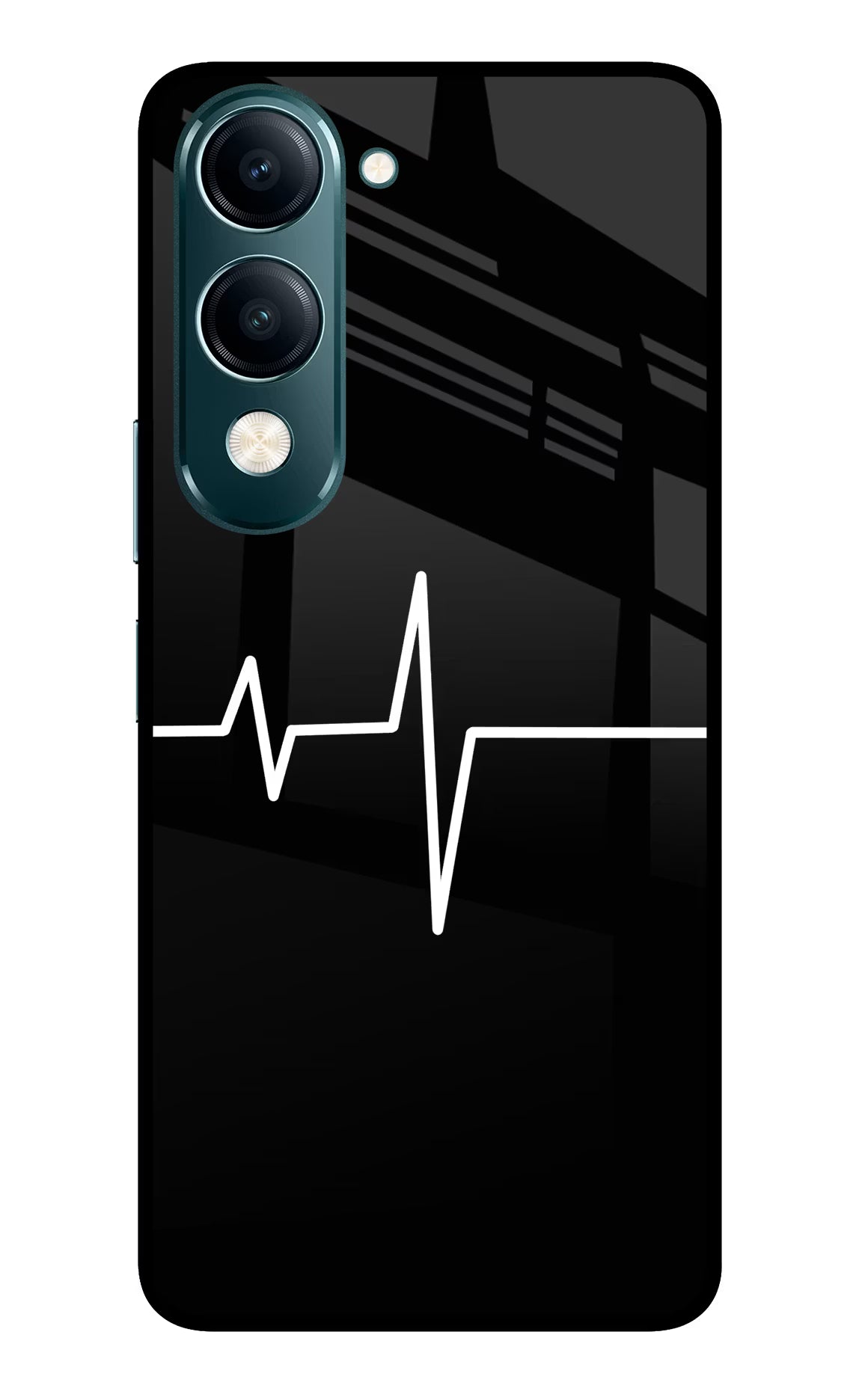 Heart Beats Vivo Y19s 5G Glass Case Back Cover by Casekaro