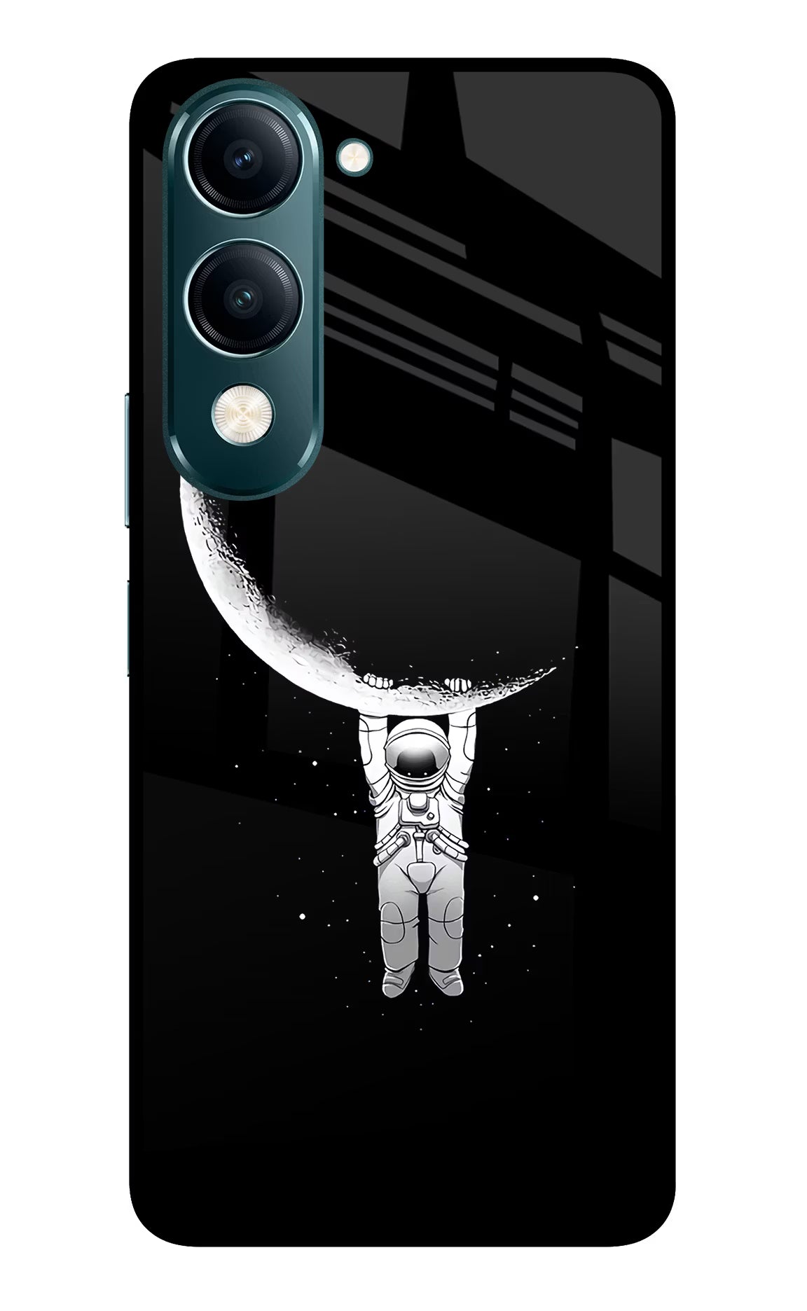Moon Space Vivo Y19s 5G Glass Case Back Cover by Casekaro