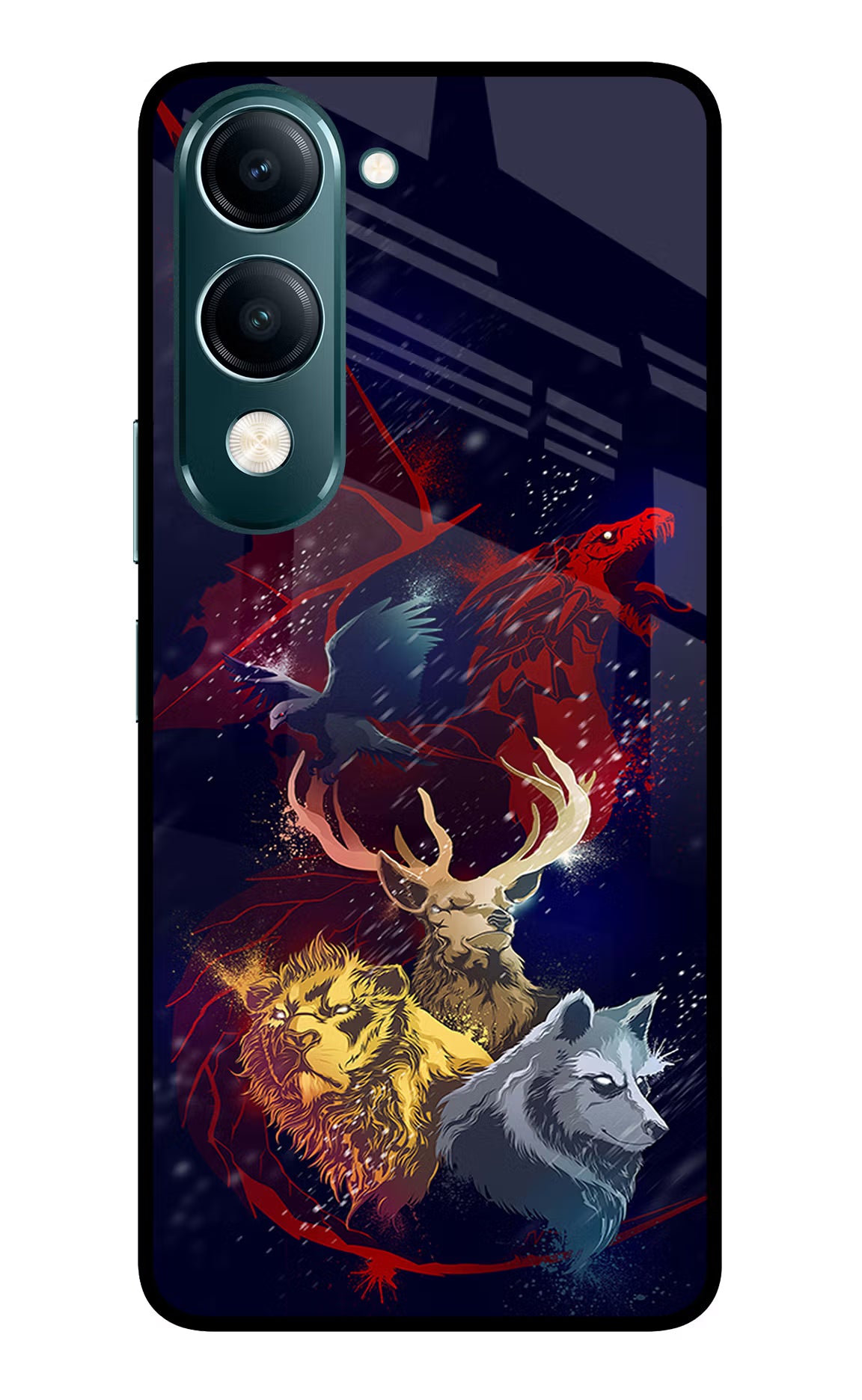 Game Of Thrones Vivo Y19s 5G Glass Case Back Cover by Casekaro