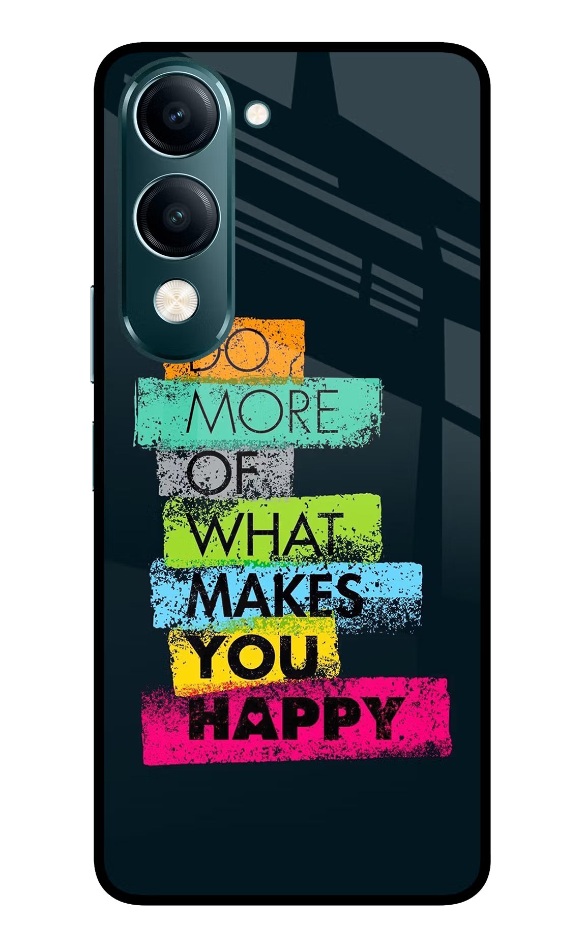 Do More Of What Makes You Happy Vivo Y19s 5G Glass Case