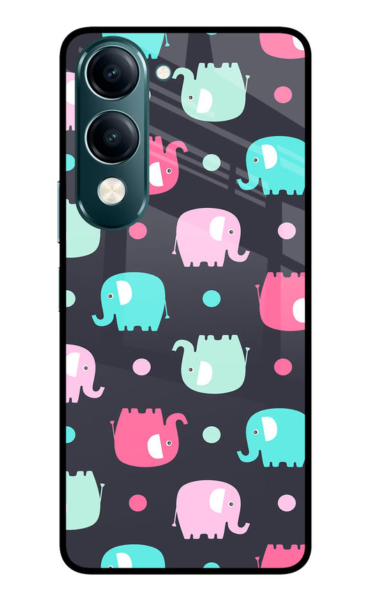 Elephants Vivo Y19s 5G Glass Case