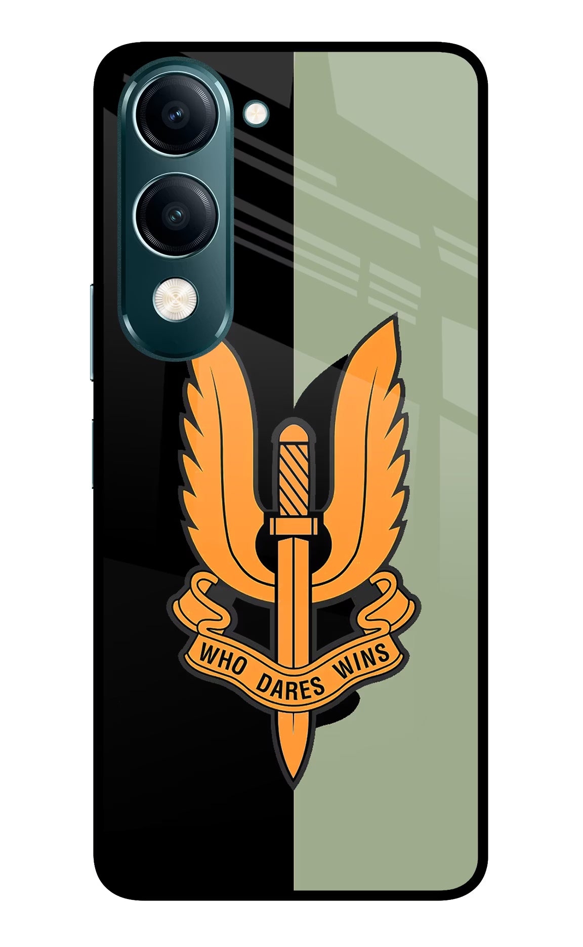 Balidan Logo Vivo Y19s 5G Glass Case Back Cover by Casekaro