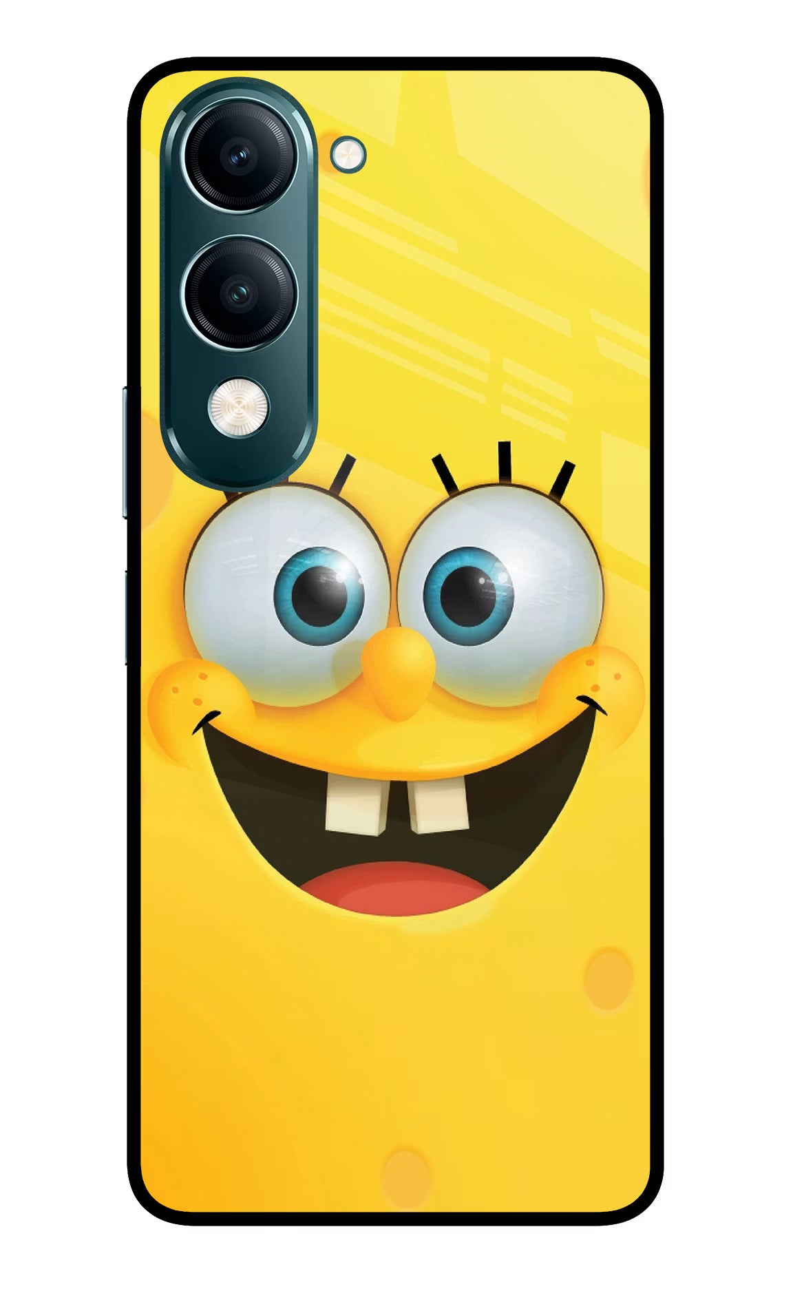 Sponge 1 Vivo Y19s 5G Glass Case Back Cover by Casekaro
