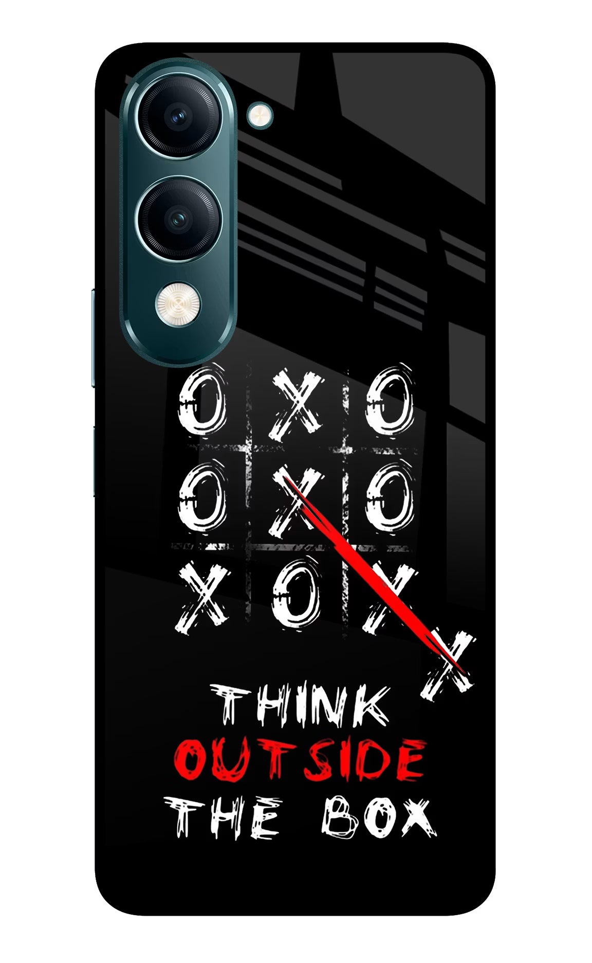 Think out of the BOX Vivo Y19s 5G Glass Case Back Cover by Casekaro