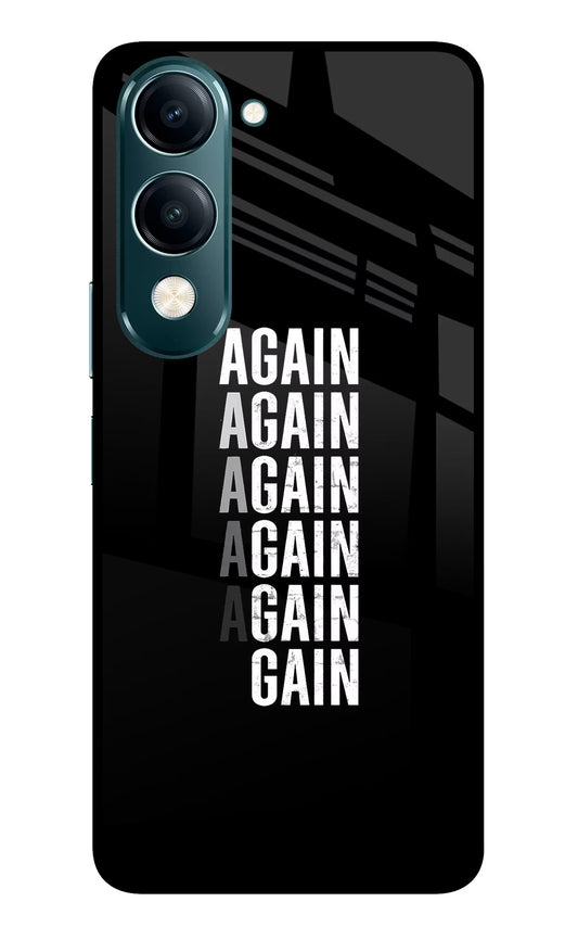 Again Again Gain Vivo Y19s 5G Glass Case