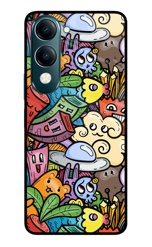 Veggie Doodle Vivo Y19s 5G Glass Case