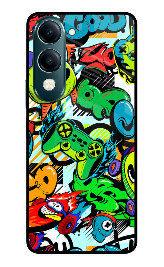 Game Doodle Vivo Y19s 5G Glass Case