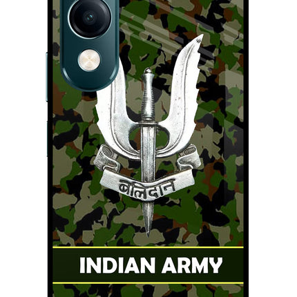 Balidan Indian Logo Vivo Y19s 5G Glass Case Back Cover by Casekaro
